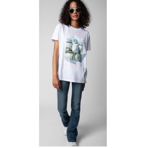 Zadig & Voltaire Tom Compo Oversized T- Shirt. - Picture 2 of 9